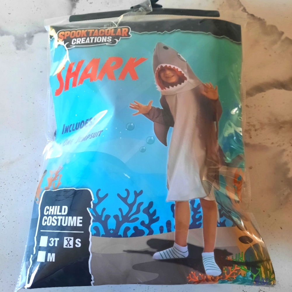 Children's Size Small Shark Costume